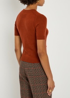 Guest In Residence Knitted Cashmere T-shirt Brown