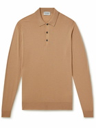 John Smedley - Belper Slim-Fit Merino Wool Polo Shirt - Brown