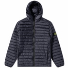 Stone Island Men's Lightweight Hooded Down Jacket in Navy