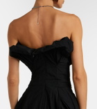 Magda Butrym Draped cotton-blend cocktail dress