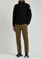 Canada Goose Lawson Half-zip Wool-blend Fleece Sweatshirt Black
