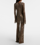 Cala de la Cruz Dries sequined flared pants