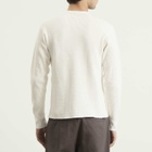 BEAMS Men's Thermal Long Sleeve T-Shirt in White