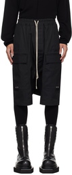 Rick Owens Black Drawstring Shorts