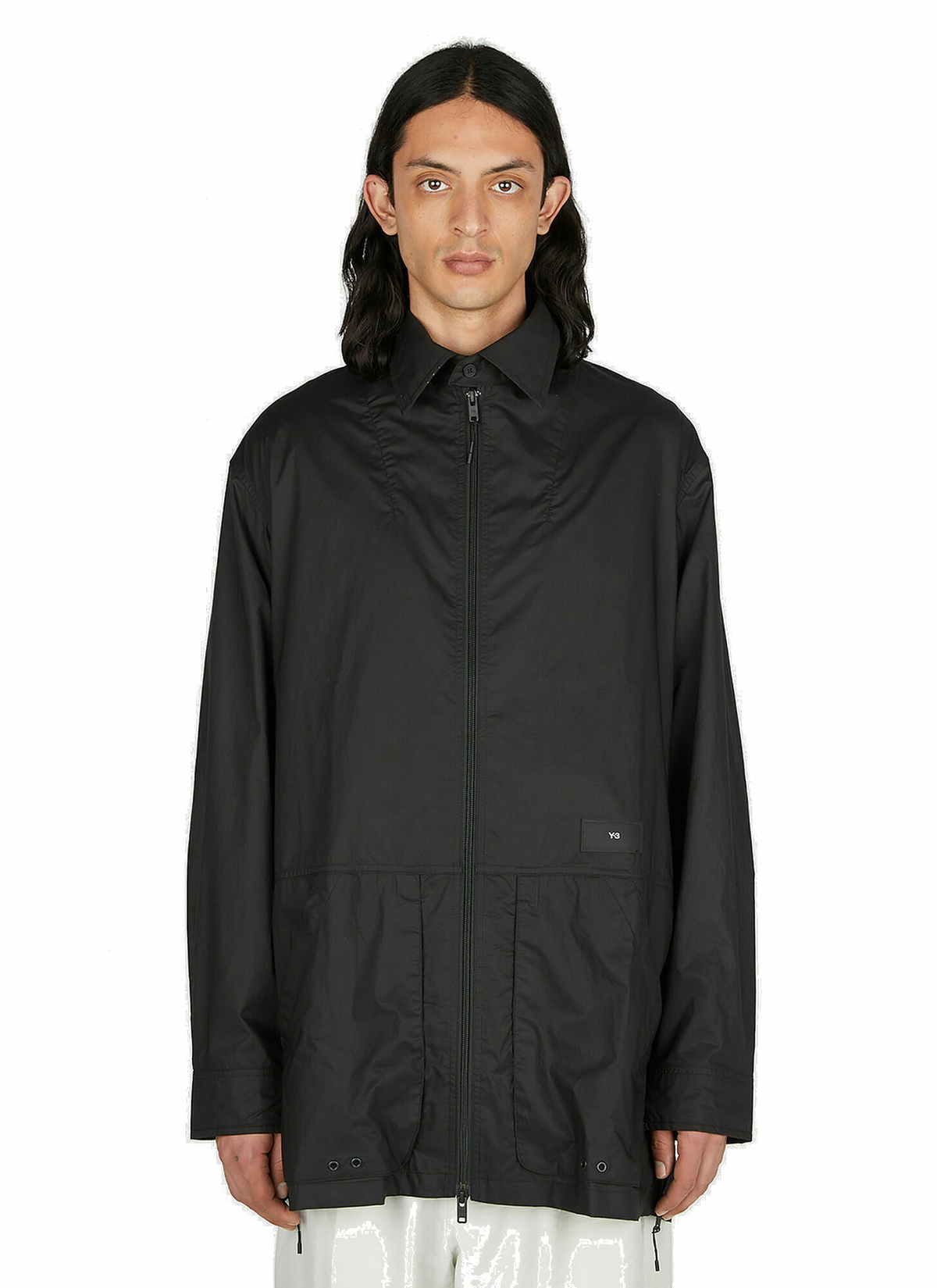 Y-3 - Logo Patch Overshirt in Black