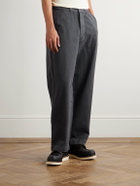 Remi Relief - Straight-Leg Cotton-Twill Trousers - Black