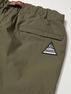 Billionaire Boys Club - Tapered Belted Panelled Nylon-Blend Cargo Trousers - Green