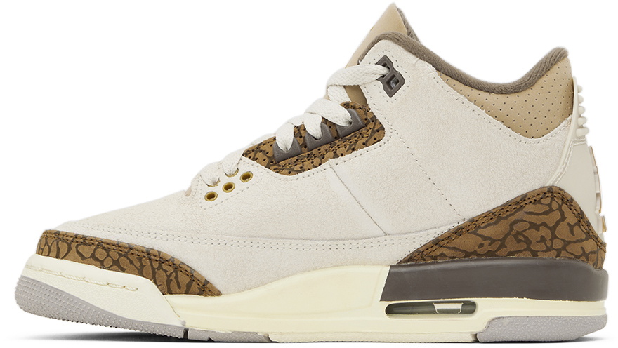 Nike Jordan Kids Beige Air Jordan 3 Retro Big Kids Sneakers