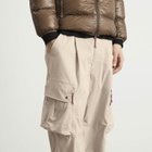 NANGA Men's Hinoc Ripstop Field Cargo Trousers in Light Grey