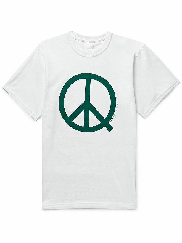 Photo: Museum Of Peace & Quiet - Icon Logo-Print Cotton-Jersey T-Shirt - White