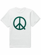 Museum Of Peace & Quiet - Icon Logo-Print Cotton-Jersey T-Shirt - White