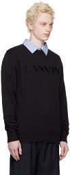 Lanvin Black Embroidered Sweatshirt