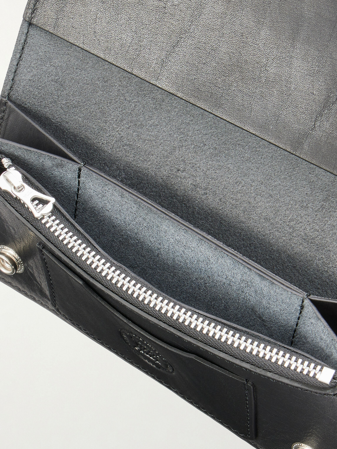 Neighborhood - Logo-Embossed Leather Billfold Wallet