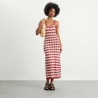 House Of Sunny Women's Picnic Hockney Midi Dress in Red Check