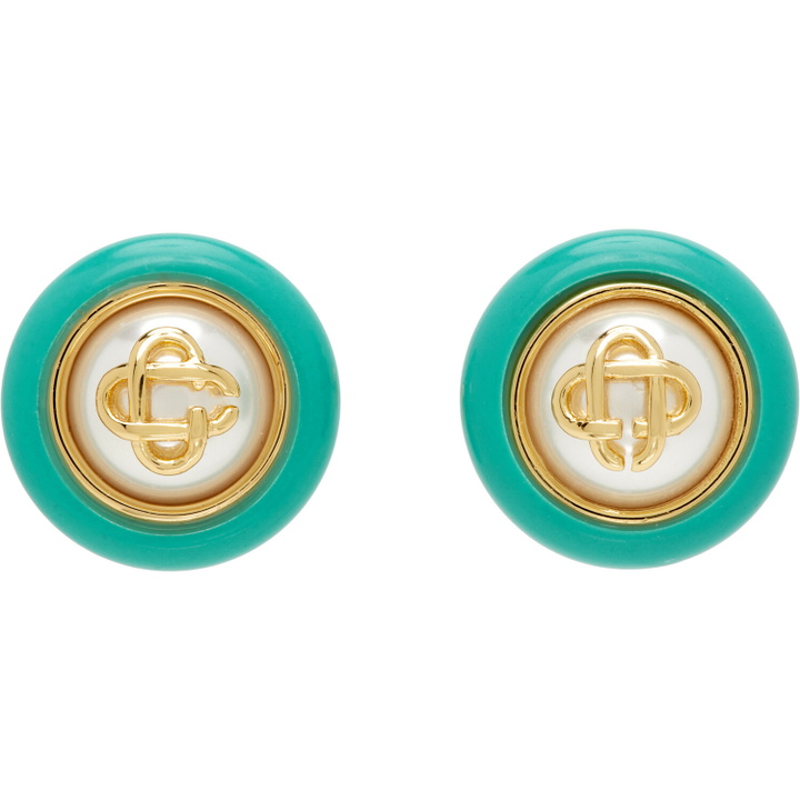 Photo: Casablanca Pearl Stud Earrings