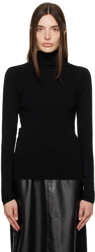 Photo: House of Dagmar Black Pinched Seam Turtleneck