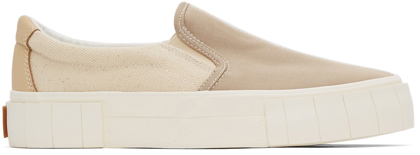 Good News Beige Yess Slip-On Sneakers