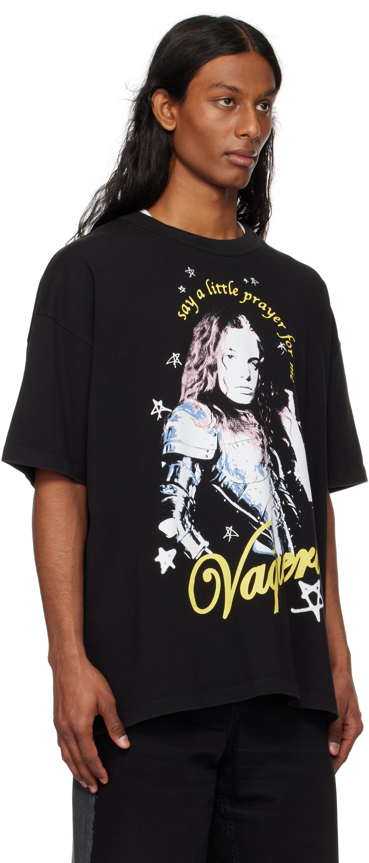 VAQUERA Black Joan of Arc T-shirt Vaquera