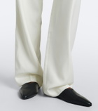 Tove Albertine ruched virgin wool wide-leg pants