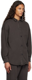 Les Tien Gray Button Shirt