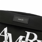 AMIRI Men's Staggered Logo Cross-Body Bag in Black