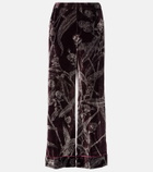 La DoubleJ Floral satin pajama pants