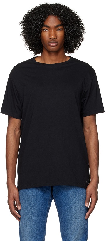 Photo: Calvin Klein Underwear Three-Pack Black T-Shirts