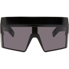 Rick Owens Black SUICIDE Edition Rev Shiny Sunglasses