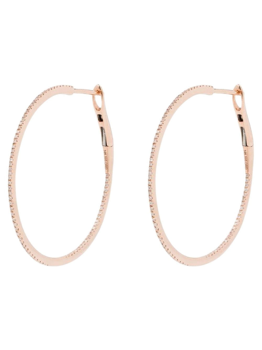 Dana Rebecca Designs 14K Rose Gold Marge Diamond Hoop Earrings Dana ...