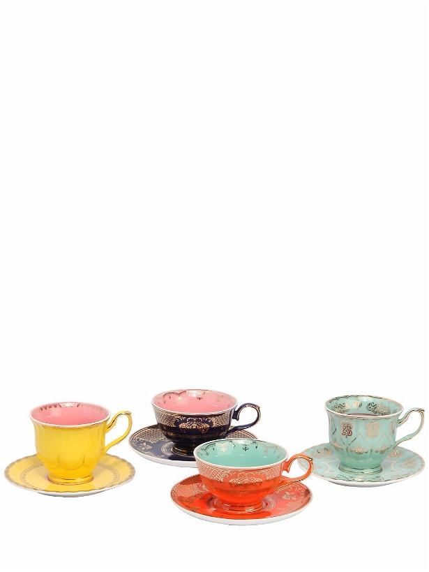 Photo: POLSPOTTEN - Grandpa Set Of 4 Tea Cups & Saucers