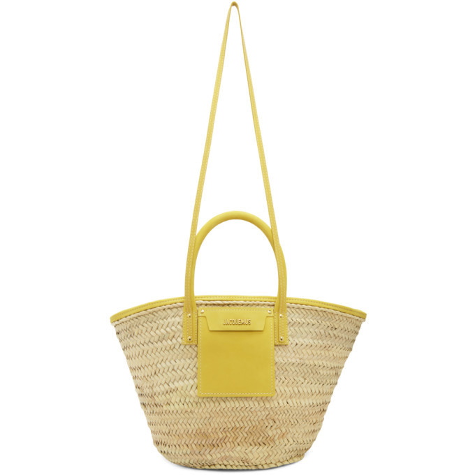Photo: Jacquemus Beige and Yellow Le Panier Soleil Tote