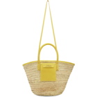 Jacquemus Beige and Yellow Le Panier Soleil Tote