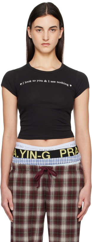 Photo: Praying Black 'I See Nothing' Baby T-Shirt