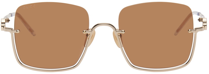 Photo: Gucci Gold Square Sunglasses