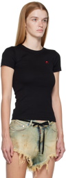 Marine Serre Black Mini Fit T-Shirt