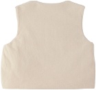 Kodomo BEAMS Baby Beige Wrap Vest