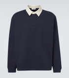 Frame Cotton jersey polo sweater