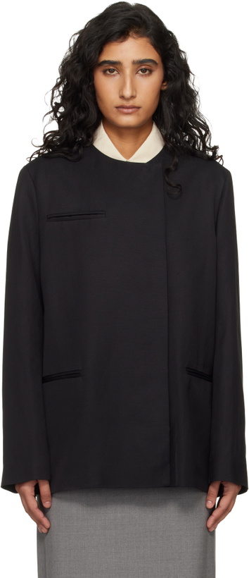 Photo: Loulou de Saison Black Bono Asymmetric Blazer
