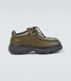 Burberry Leather platform lace-up loafers