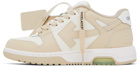 Off-White Beige & White Out Of Office Sneakers