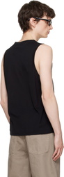 AMI Paris Black 'Ami de Coeur' Classic Fit Tank Top