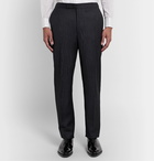 Richard James - Midnight-Blue Wool-Jacquard Tuxedo Trousers - Blue