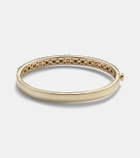 Sydney Evan Heart 14kt gold bangle with diamonds