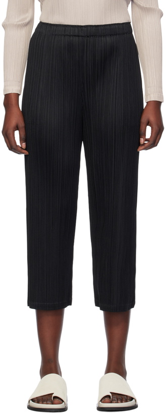 Photo: Pleats Please Issey Miyake Black Monthly Colors December Trousers