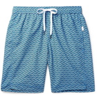 Onia - Long-Length Printed Shell Swim Shorts - Men - Blue