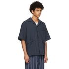 Nicholas Daley Navy Beach Short Sleeve Shirt