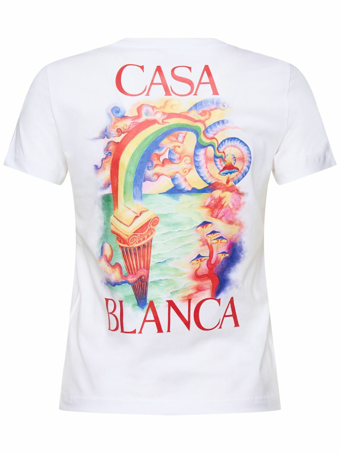 Tシャツ・カットソー Casablanca White cotton t-shirt  (WPF25JTS04603 CASWAYMOU) Casablanca White cotton t-shirt (WPF25JTS04603 CASWAYMOU