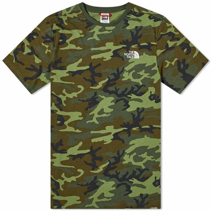 Photo: The North Face Men's Simple Dome T-Shirt in Thyme Brushwood Camo
