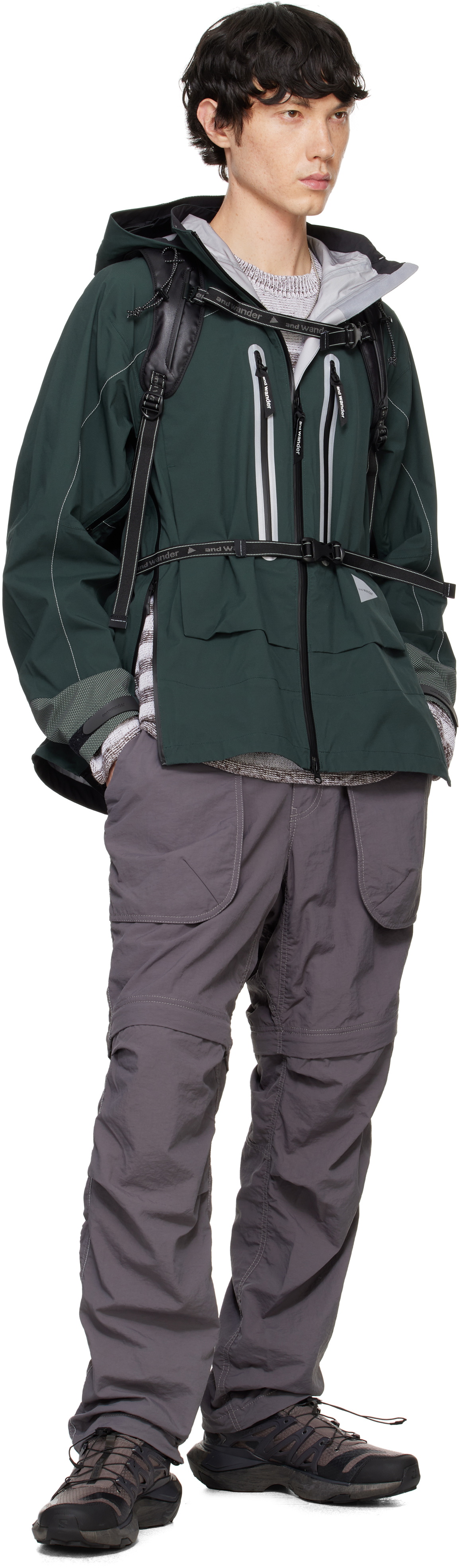 and wander Green Pertex Shield Rain Jacket and Wander