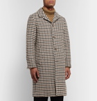 AMI - Houndstooth Wool-Blend Overcoat - Brown